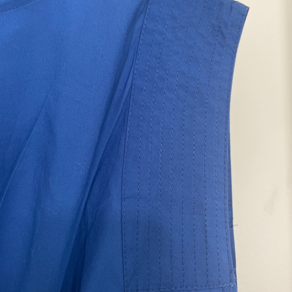 Banana Republic Royal Blue Poplin Drawstring Mini Dress NWT Size S - Picture 7 of 8